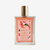 Glampton Sweet Peach Shimmer Fragrance Mist bottle shown on a light gray background.